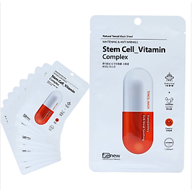 Hộp 10 miếng Mặt nạ Tế Bào Gốc Cao cấp BENEW - Stem Cell Vitamin Complex Hàn Quốc chính hãng