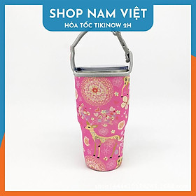 Túi Đựng Ly Giữ Nhiệt Lớn 900ml - Nhiều Hoa Văn