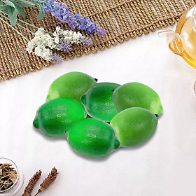 Artificial Lemons Durable Vivid Foam Fake Fruit for Christmas Mantel Table Decor