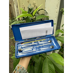 Mua Bộ dụng cụ đo nồng độ cồn trong ruou gồm 3 cồn kế  1 nhiệt kế và 1 cốc đong