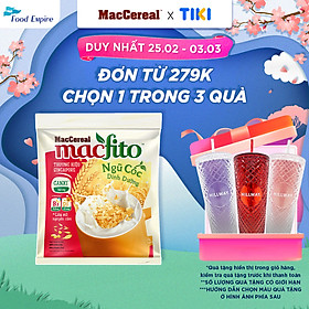 Bột Ngũ Cốc Dinh Dưỡng Canxi Nhiều Chất Xơ - MacFito túi 20 gói x 28g