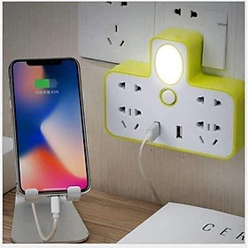 Mua Ổ cắm điện kiêm đèn ngủ và cống sạc USB   ổ cắm điện đa năng dụng cụ thiết bị gia đình