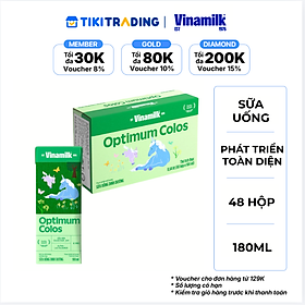 Thùng 48 hộp Sữa non pha sẵn Vinamilk Optimum Colos 180ml