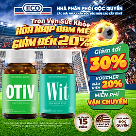 Combo Tăng Sức Khỏe Não Bộ Và Thị Lực Ecogreen Cho Học Sinh, Nhân Viên Văn Phòng (Dùng 1 Tháng)