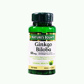 Viên Uống Bổ Não Ginkgo Biloba Nature s Bounty - 60 Viên