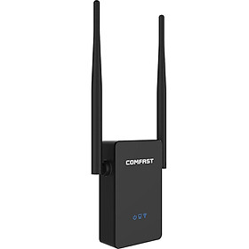 Bộ định tuyến WiFi lặp lại ăng ten kép COMFAST 300M Bộ mở rộng nâng cao AP CF-WR302S Đầu cắm của Mỹ-Màu đen-Size Cắm EU