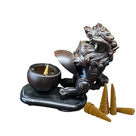 Mua XÔNG NỤ TRẦM HƯƠNG_Bằng Gỗ Hình Con Lân_Tặng Kèm 04 Nụ Trầm Viên.