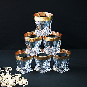 Mua Ly uống Whiskey Quardo Pha lê Bohemia Tiệp khắc