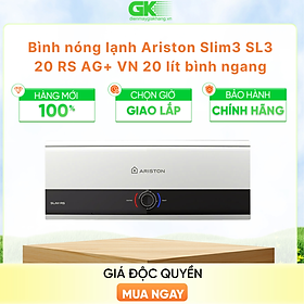 MÁY NÓNG TẮM GIÁN TIẾP ARISTON 20 LÍT SLIM3 20 RS AG+ VN - HÀNG CHÍNH HÃNG - CHỈ GIAO HCM