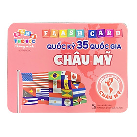 Thẻ Học Thông Minh Song Ngữ Cho Trẻ Phân Biệt Quốc Kỳ Các Quốc Gia Của 5 Châu Lục- Thẻ Học Song Ngữ