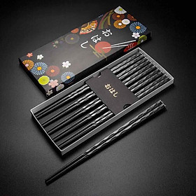 Mua Set 10 Đôi Đũa Chống Trơn Chống Nấm Mốc Cao Cấp Nội Địa Nhật Bản (Tặng Cafe Macca)