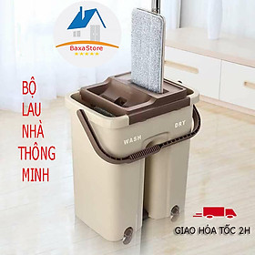 Mua Bộ Cây Lau Nhà Tự Vắt Thông Minh Chổi Lau Nhà Xoay 360 Độ