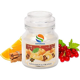 Hũ nến thơm tinh dầu Bartek Christmas Spices 130g QT018873 - cam, táo, quế, nến trang trí, thơm phòng, thư giãn, Hỗ trợ khử mùi (giao mẫu ngẫu nhiên)