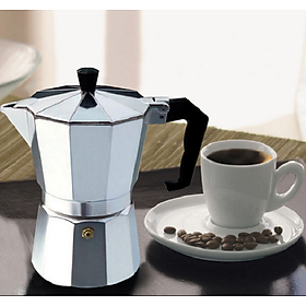 Ấm pha cà phê moka express cappuccino Aluminum cao cấp 150ml - dùng được mọi loại bếp