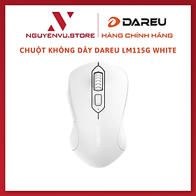 Chuột Không Dây DAREU LM115G SPARROW ARTIC White (Màu Trắng) - Hàng Chính Hãng