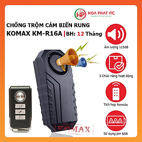 Thiết bị chống trộm cảm biến rung kèm remote Komax KM-R16A - Báo trộm cảm biến rung - Hàng chính hãng