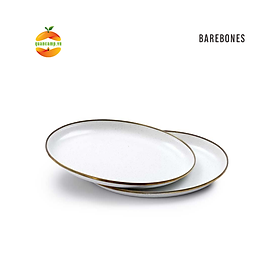 Bộ đĩa ăn tráng men Barebones Enamel Deep Plate Set 11 inches (27.9 cm) (bộ 2 chiếc)