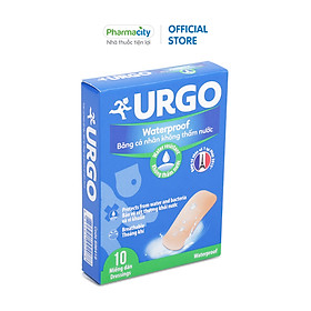 Băng cá nhân không thấm nước Urgo Waterproof (Hộp 10 miếng)