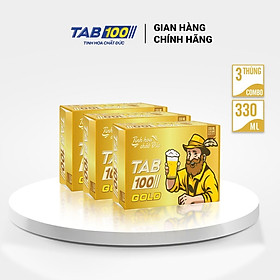 Combo 3 thùng bia TAB GOLD (24 lon 330ml)