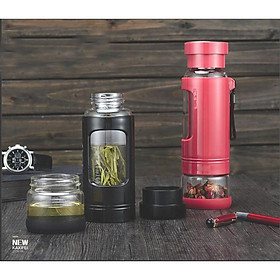 Mua Bình Giữ Nhiệt Hàn Quốc 520ml có ly đựng thủy tinh (Màu Đen).. Mới !!