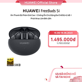Mua Tai Nghe Không Dây Huawei FreeBuds 5i | Âm thanh độ phân giải cao | Chống ồn chủ động đa chế độ 42dB | Phát nhạc lên đến 28h | Hàng Chính Hãng