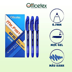 Bút gel Officetex mực xanh OT-GP0024BU (6 cây)