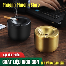 Mua Gạt Tàn Thuốc Iá Dạng phễu Dáng Đẹp Cao Cấp Bằng Kim loại Inox 304 Mạ Vàng