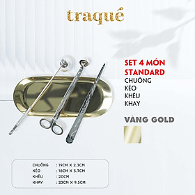 Mua Bộ dụng cụ chăm sóc nến thơm: khêu  chuông  khay  kéo cắt bấc nến và bật điện cao cấp