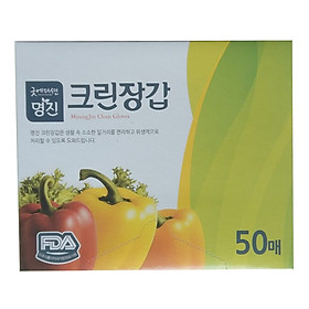 Bộ 50 Găng tay Myungjin sinh học (size 24 x 28cm) cao cấp Hàn Quốc