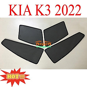 Bộ Rèm Che Nắng Kính Nam Châm Theo Xe KIA K3 2022 Form Mới Loại 1