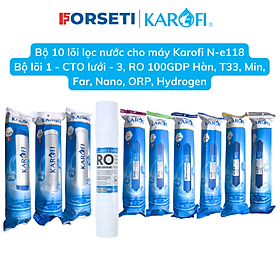 Combo 10 lõi lọc nước Karofi cho máy lọc nước Optimus Plus O-P1310 - Hàng chính hãng