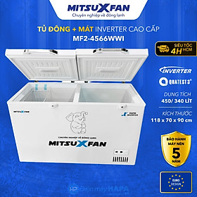 Mua Tủ Đông+Mát MITSUXFAN MITSUXFAN MF2-588WWE2 Inverter 450 Lít  02 Ngăn Cao Cấp  Tiêu Chuẩn Châu Âu - Hàng Chính Hãng