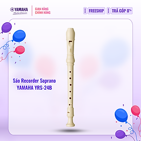 Mua Sáo dọc Recorder Soprano YAMAHA YRS-24B kèm túi đựng - Nốt thổi Baroque  tiêu chuẩn giáo dục quốc tế