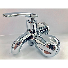 Mua Vòi nước vòi sen đầu thẳng  tay vặn 6 cánh KN-CS017A - Củ sen thau mạ Cr Ni