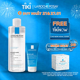 Bộ sản phẩm nước tẩy trang làm sạch sâu giàu khoáng dành cho da nhạy cảm La Roche Posay Micellar Water Ultra Sensitive Skin