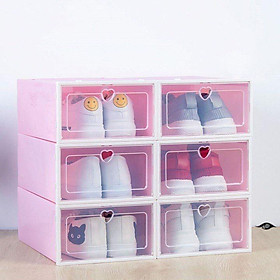 Mua Combo 10 Hộp Để Đựng Giày Dép Nắp Nhựa Cứng Trong Suốt giúp nhà cửa gọn gàng