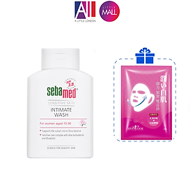 Dung dịch vệ sinh phụ nữ Sebamed pH 3.8 Balance Intimate Wash TẶNG mặt nạ Sexylook (Nhập khẩu)