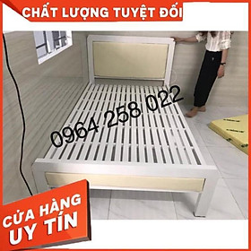 Giường sắt khung hộp 4-8 ngang 1m dài 2m- Tphcm.