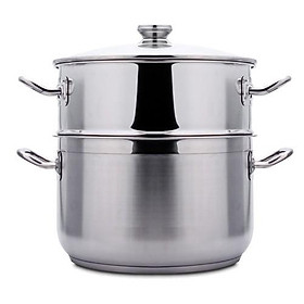 Mua Bộ xửng hấp FiveStar Standard inox 430 nắp kính ( 30CM )   3 đáy dùng tốt bếp từ   hồng ngoại   gas