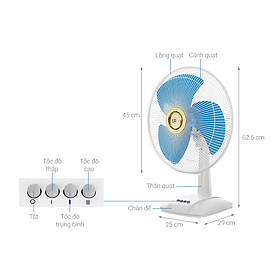 QUẠT BÀN KDK A40B Hàng chính hãng