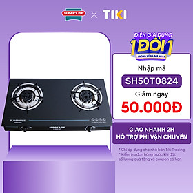 Bếp Gas Dương Mặt Kính Sunhouse SHB204MT - Hàng chính hãng