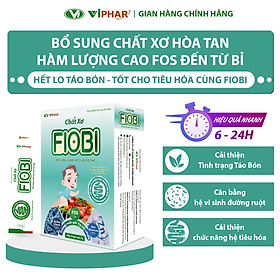 Chất xơ Fiobi Viphar hết lo táo bón, tốt cho tiêu hoá, hộp 10 gói 7g