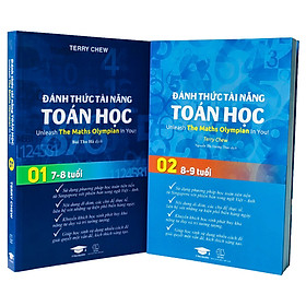 Hình ảnh sách Combo 2 Cuốn Sách Đánh Thức Tài Năng Toán Học 1 và 2 - Là Sách Song Ngữ ( Việt – Anh) Giúp Trẻ Vừa Học Toán Vừa Ôn Luyện Tiếng Anh, Dành Cho Học Sinh Lớp 1 Đến Lớp 3 - Á Châu Book, Bìa Mềm, In Màu