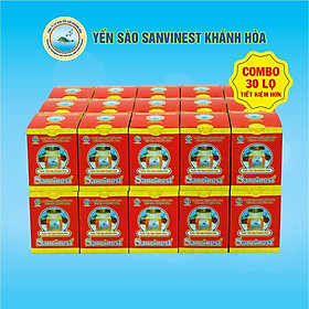 Hình ảnh [Combo 30 lọ]Nước Yến sào Sanvinest Khánh Hòa đóng lọ 70ml