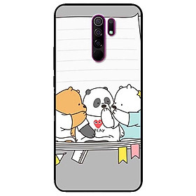 Ốp lưng dành cho Xiaomi Redmi 9 mẫu 3 Chú Gấu 3