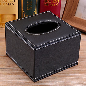 Mua Hộp đựng khăn giấy bọc da cao cấp sang trọng hình chữ nhật để bàn ăn bàn làm việc trên ô tô