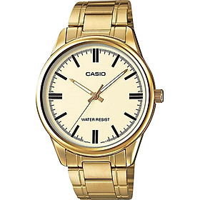 Đồng Hồ Nam Dây Thép Không Gỉ Casio MTP-V005G-9AUDF (40mm) - Vàng