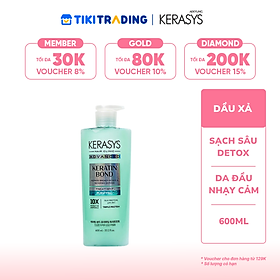 Dầu xả cao cấp Hàn Quốc Kerasys Keratin Bond Purifying (Phục hồi chuyên sâu, sạch sâu và detox da đầu) 600ml