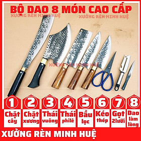 Mua Dao Phúc Sen Bộ dao nhà bếp làm từ thép Nhíp xe cao cấp HÀNG RÈN THỦ CÔNG