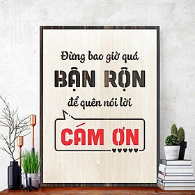 Mua Tranh gỗ decor tạo động lực  Đừng bao giờ bận rộn để quên nói lời cảm ơn